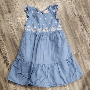 Cat & Jack Blue Sleeveless Ruffled Sundress